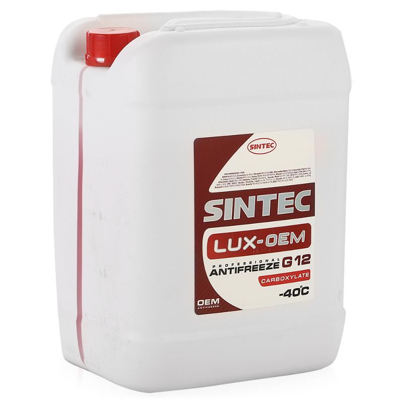 b7a6c760-ac7b-11e9-9770-001e6749672c Охлаждающая жидкость Antifreeze G12 SINTEC LUX (красно-оранжевы