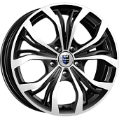 Диск колеса КиК "Аламида" 7,0x17 5*108 ЕТ45 D60,1 алмаз черный (КС705М)