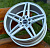 Диск колеса Vossen CV5 7571 7,5x17 5*100 ET35 D73,1 Silver Face