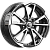 Диск колеса КиК "КС1005" 6,0x15 5*100 ЕТ40 D57,1 алмаз черный