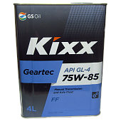 Масло трансмиссионное Kixx Geartec FF (Geartec HD) SAE 75w-85 GL-4 (4л)